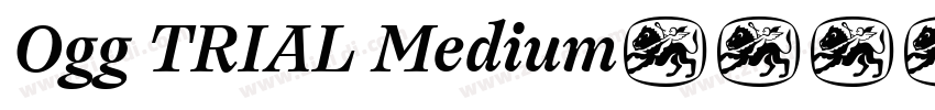 Ogg TRIAL Medium字体转换